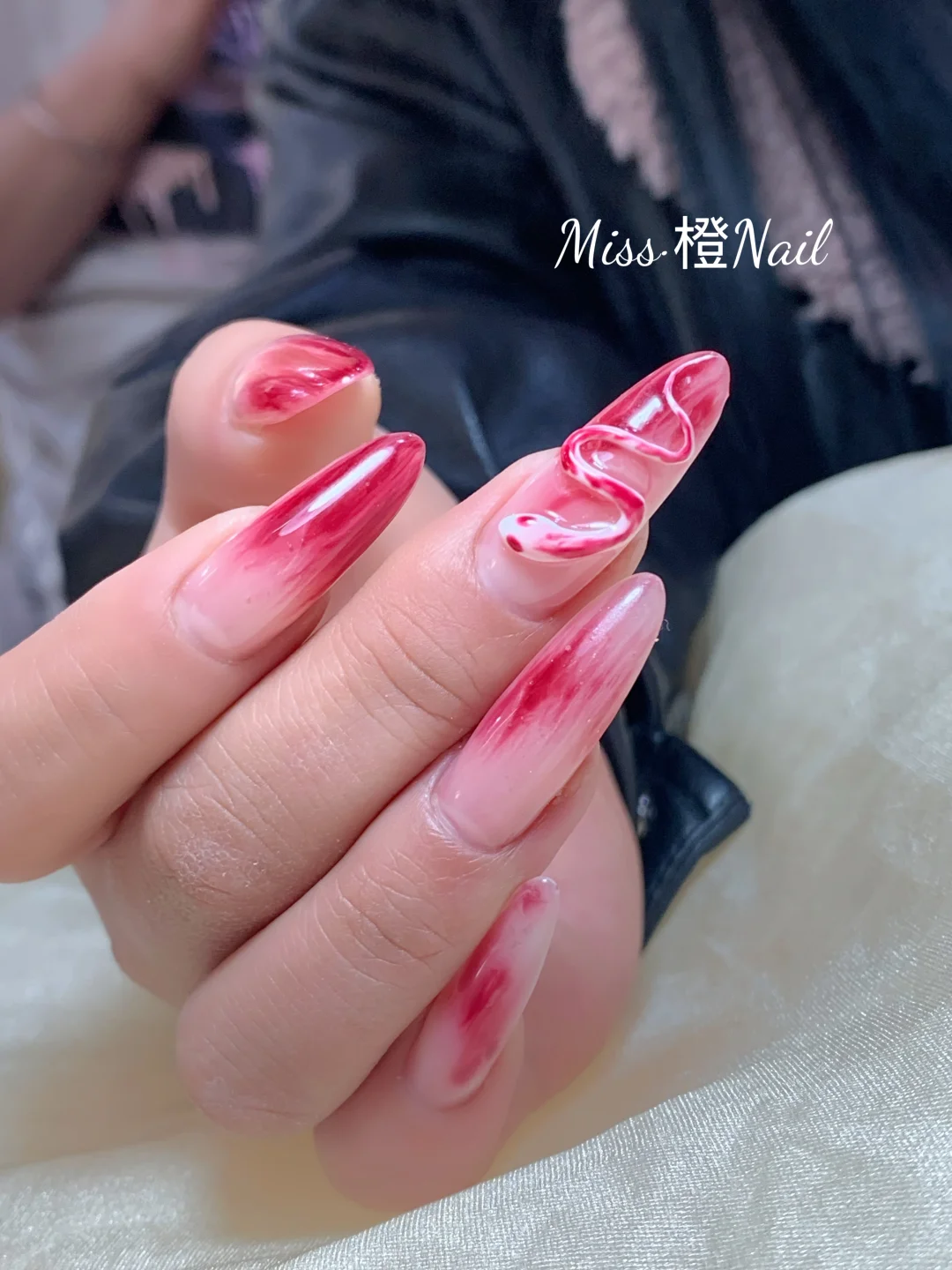 平罗Miss橙NAIL｜红色小蛇