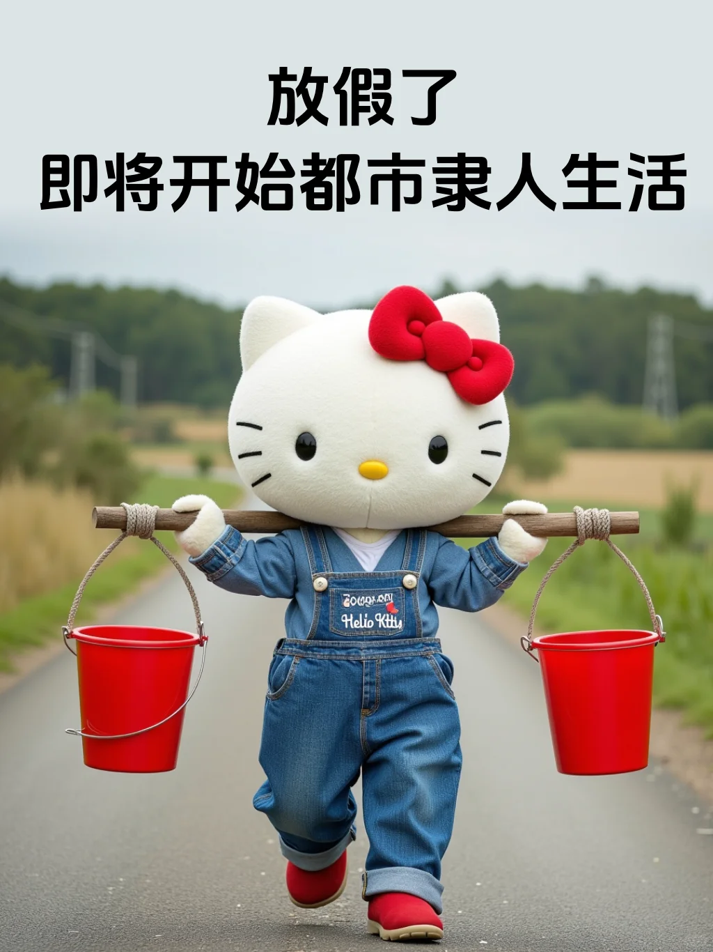 Kitty表情包|年前最后一班岗这样发朋友圈