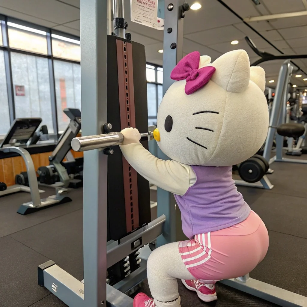 像不像你练臀?不努力你当我是hellokitty