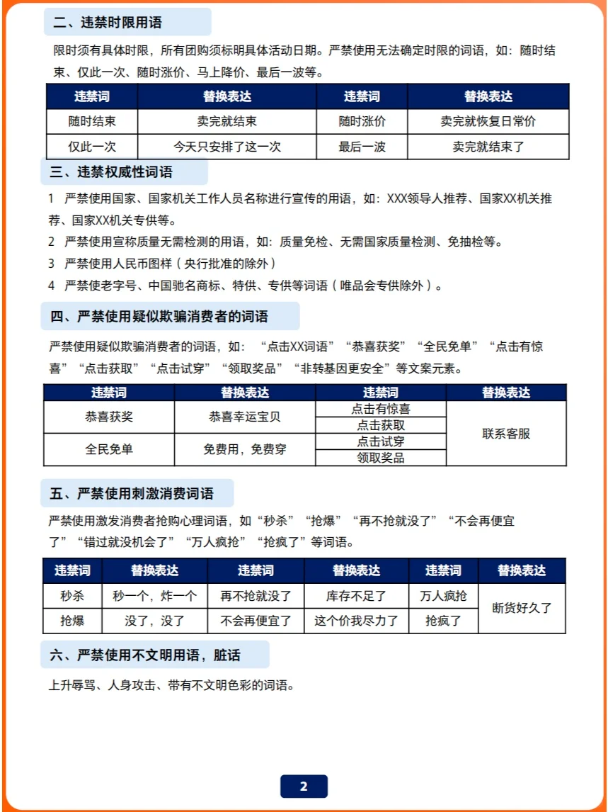 视频号直播内容违禁词大全