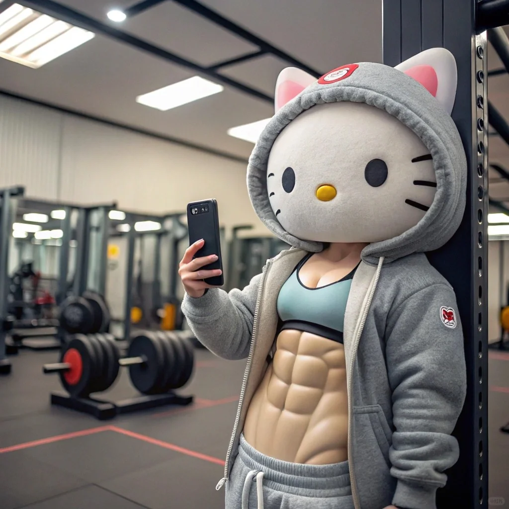 像不像你练臀?不努力你当我是hellokitty