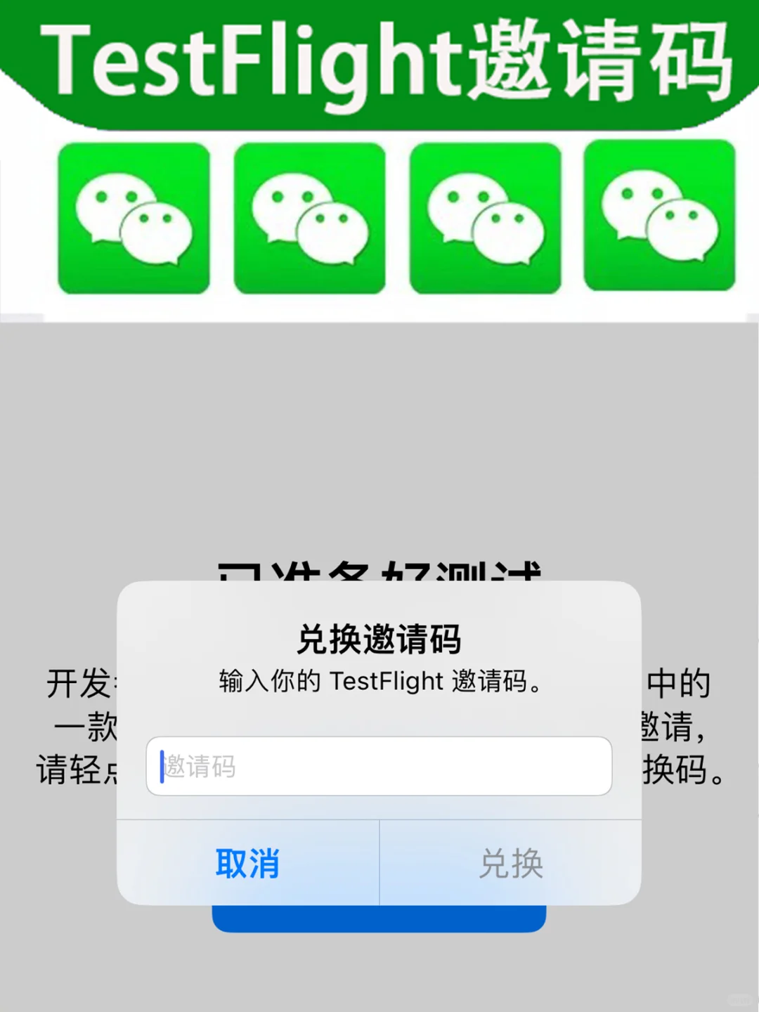 TestFlight如何获取邀请码？