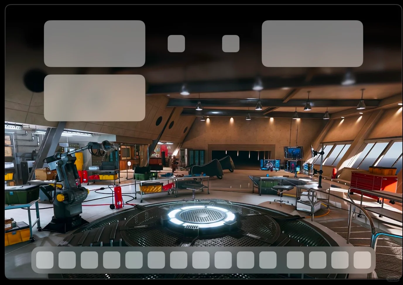 iPad壁纸｜Tony stark’s workshop