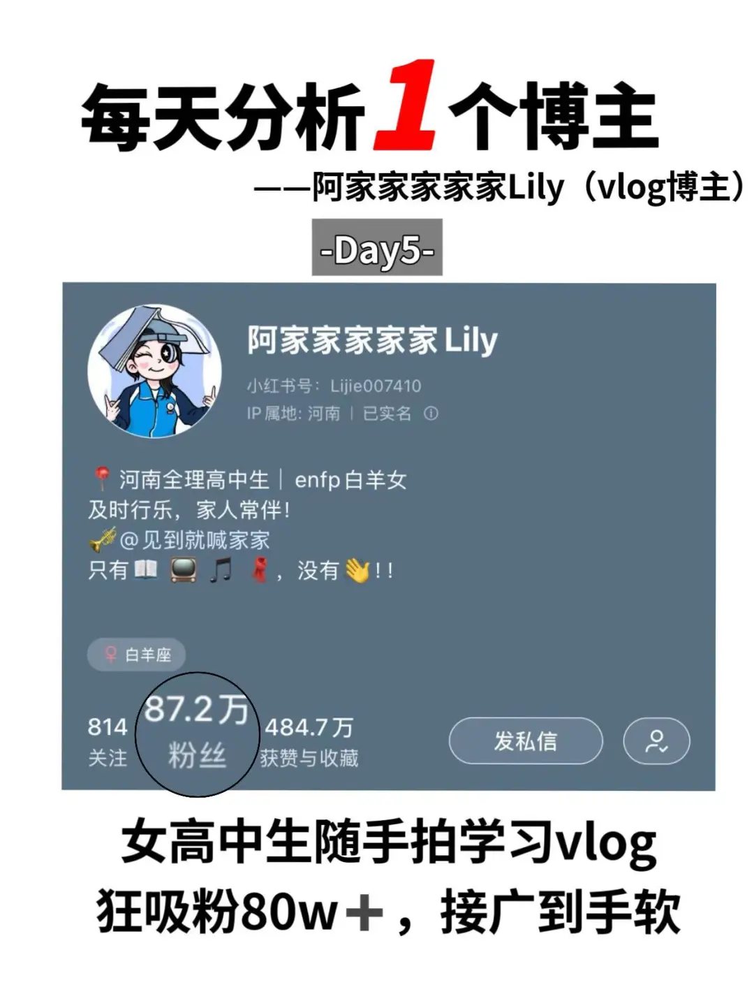 女高中生拍学习vlog，吸粉80w，她做对什么