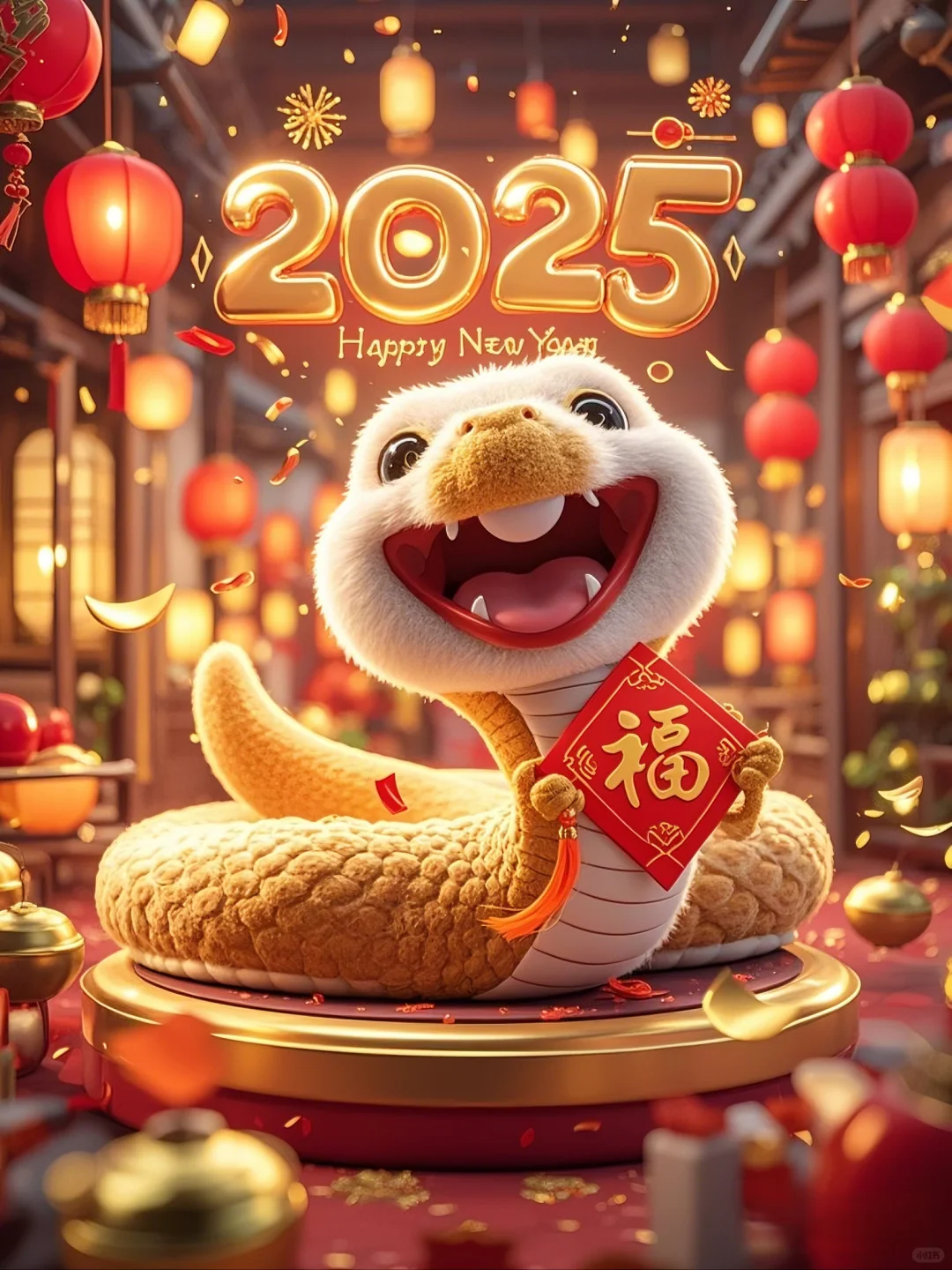 2025蛇年拜年祝福语合集来咯～附壁纸