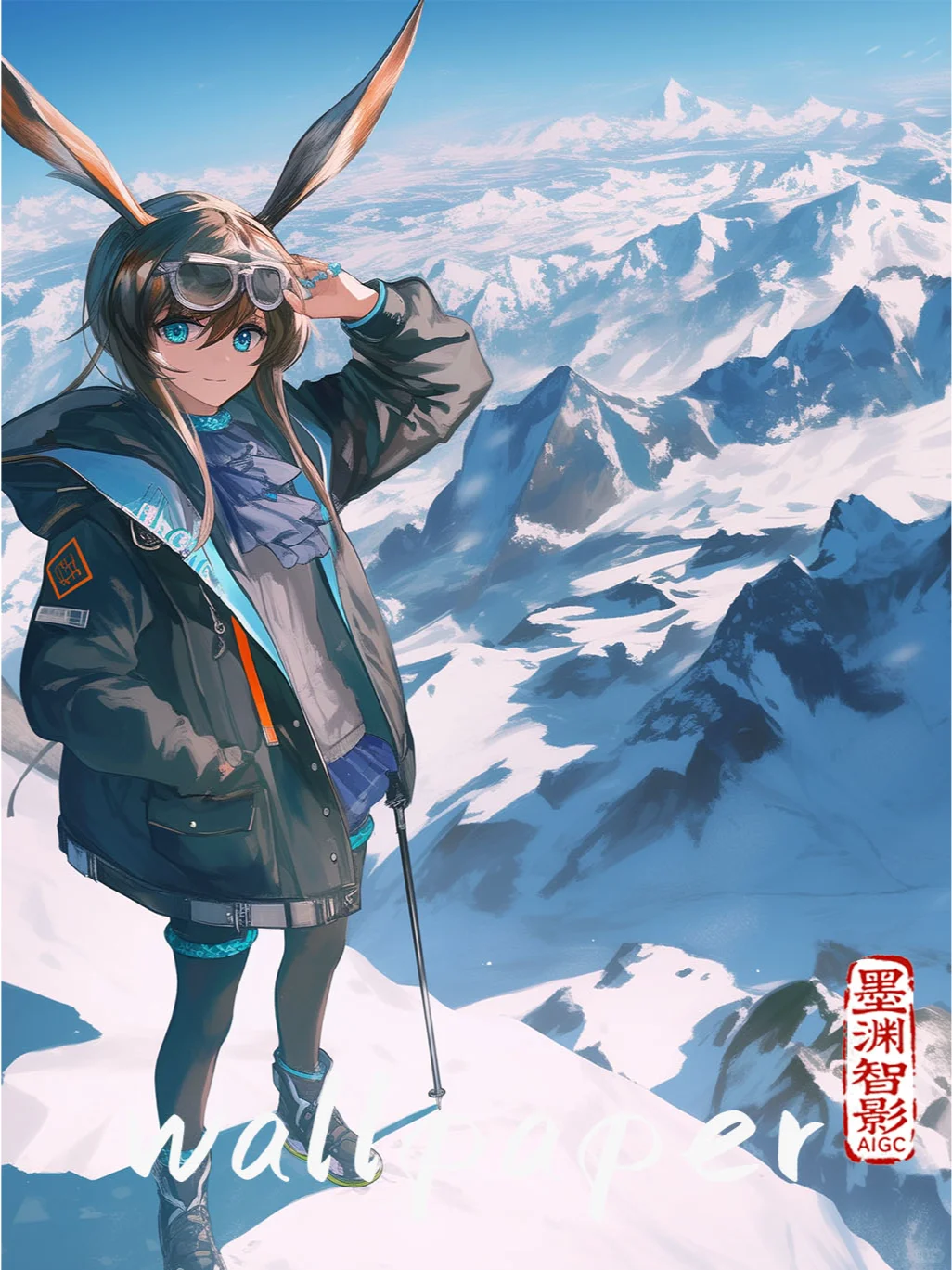 【明日方舟|壁纸】阿米娅|雪山