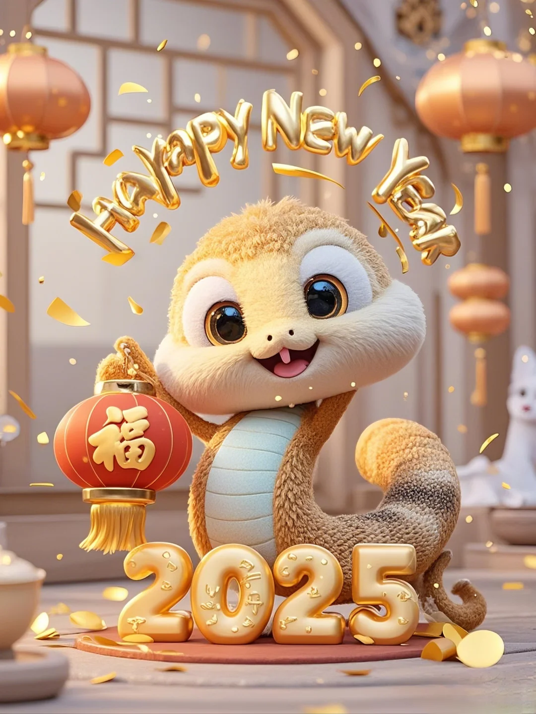 2025蛇年拜年祝福语合集来咯～附壁纸