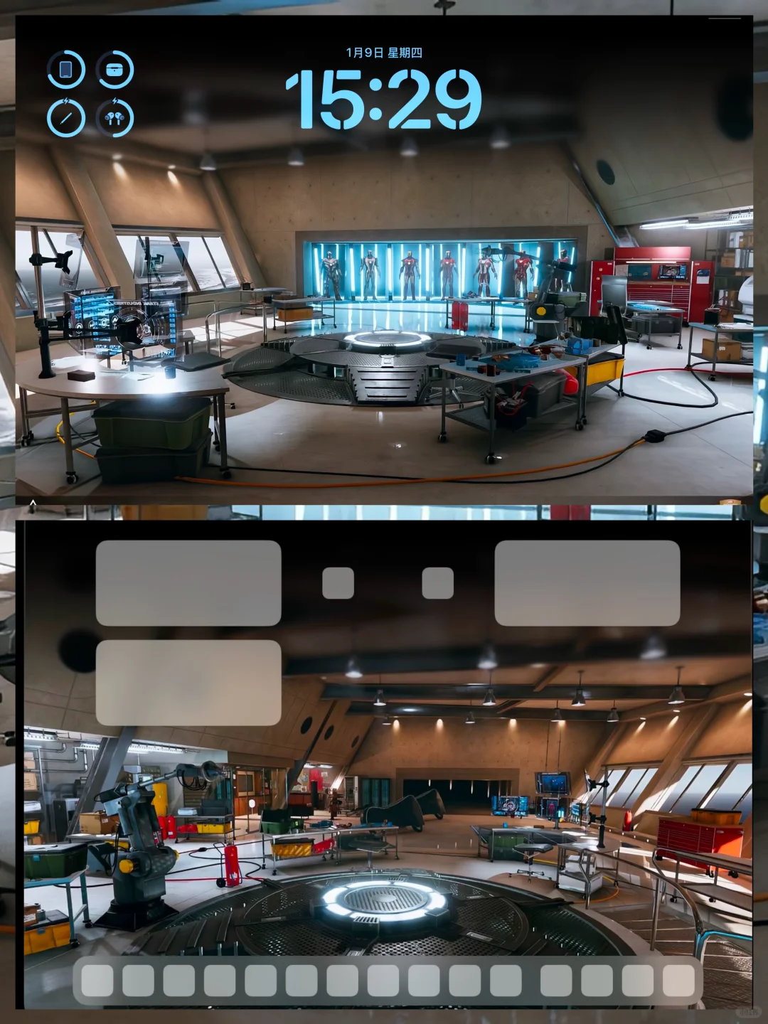 iPad壁纸｜Tony stark’s workshop