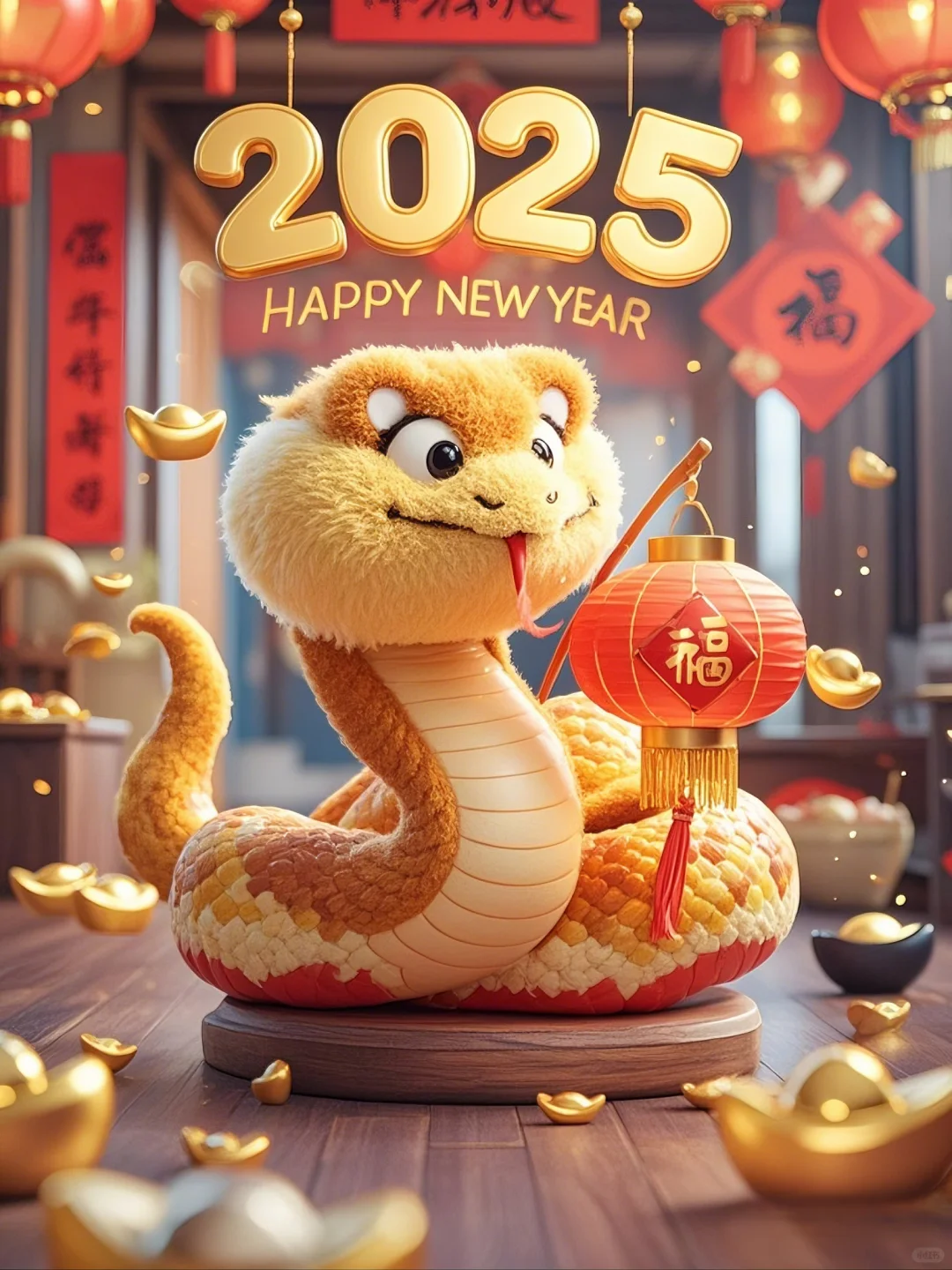 2025蛇年拜年祝福语合集来咯～附壁纸