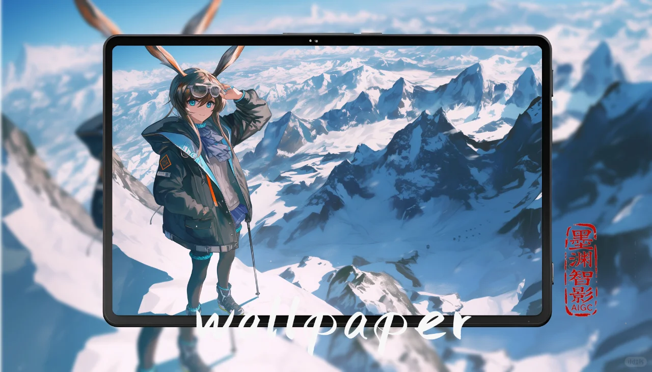 【明日方舟|壁纸】阿米娅|雪山