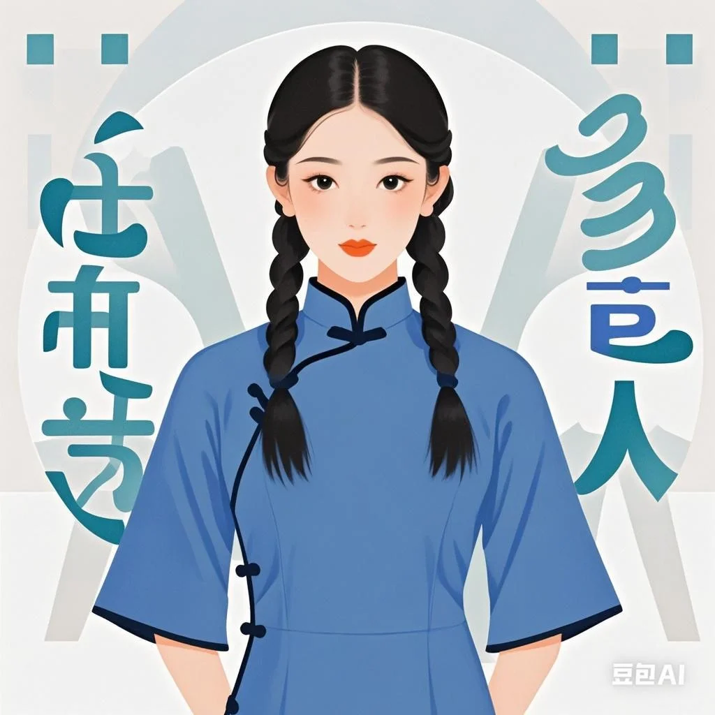 民国女学生风插画，邂逅旧时光的温婉