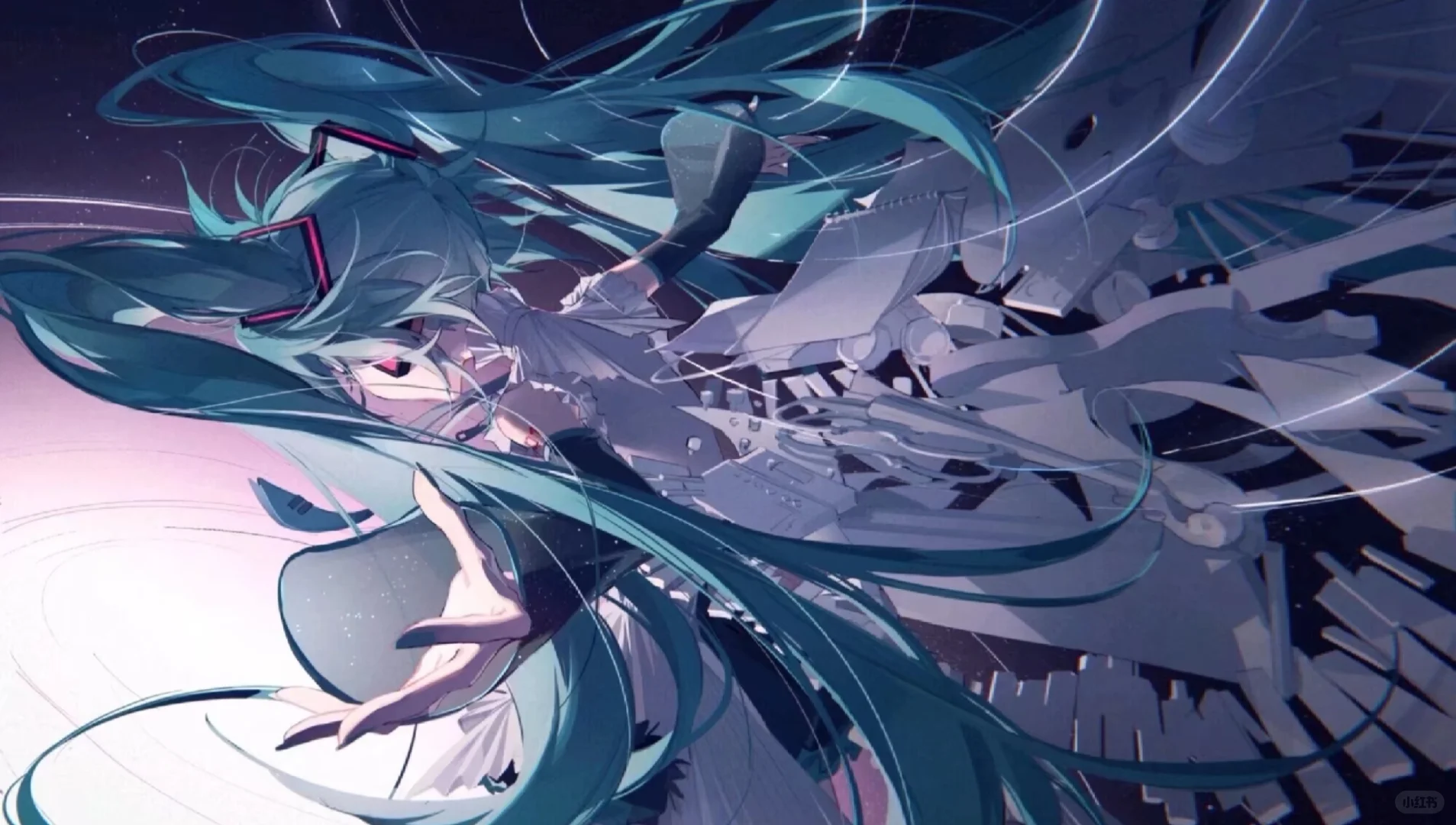 初音未来横屏平板壁纸来啦~