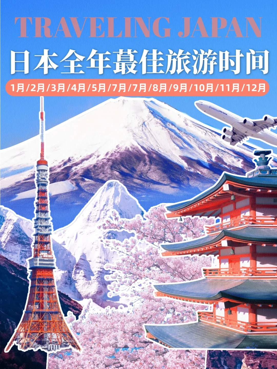 2025日本全年旅行时间计划攻略‼️在这了