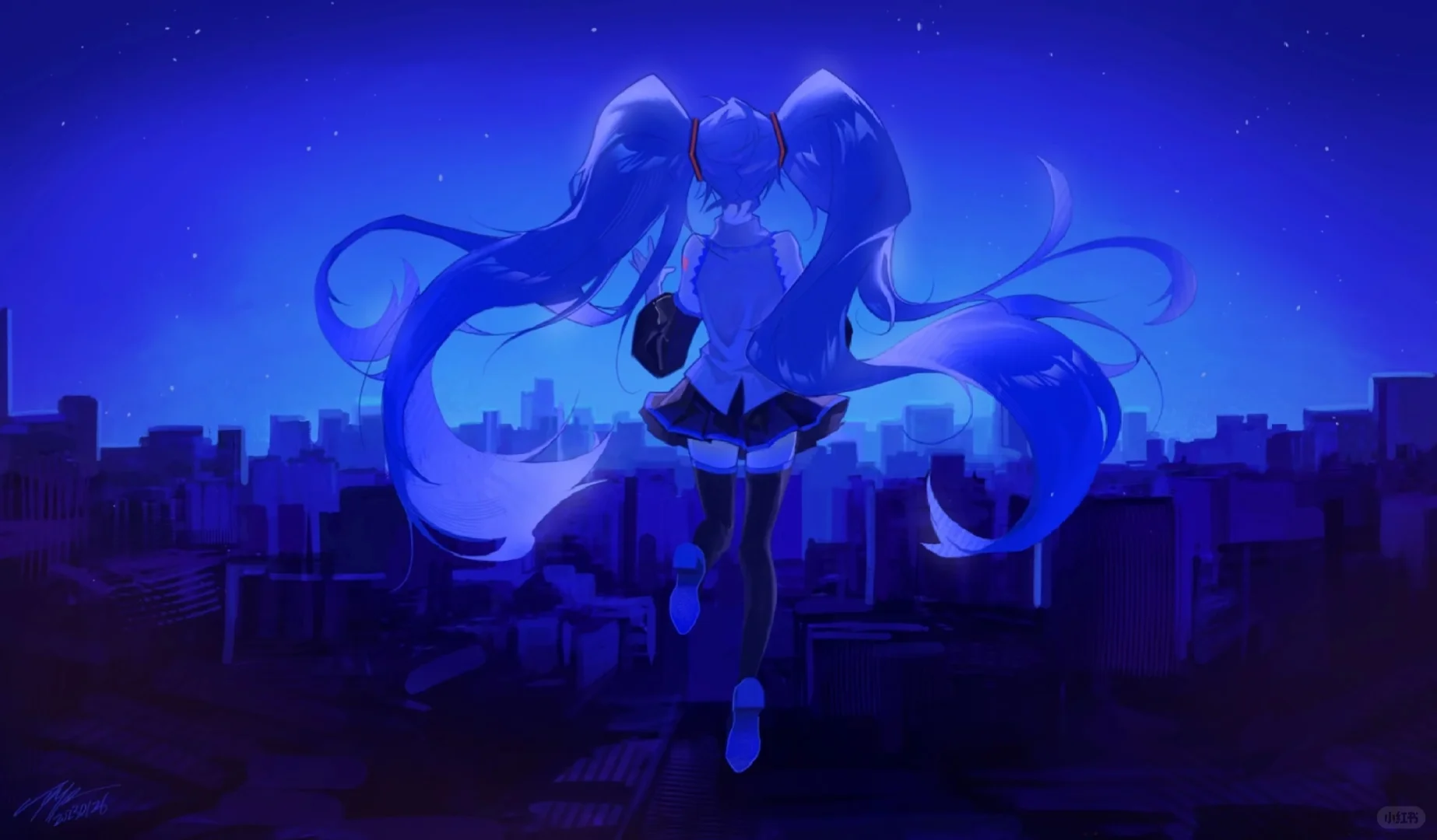 初音未来横屏平板壁纸来啦~