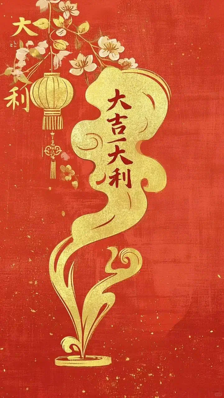 中国特有的新年手机壁纸屏保拿走吱一声