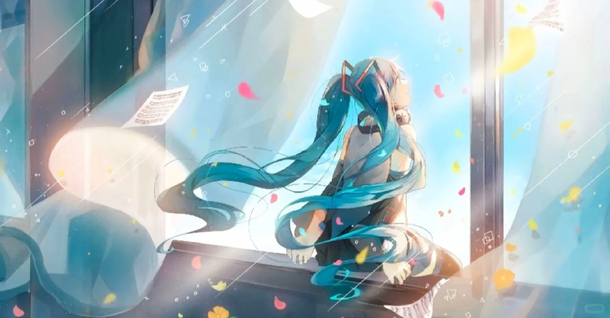 初音未来横屏平板壁纸来啦~