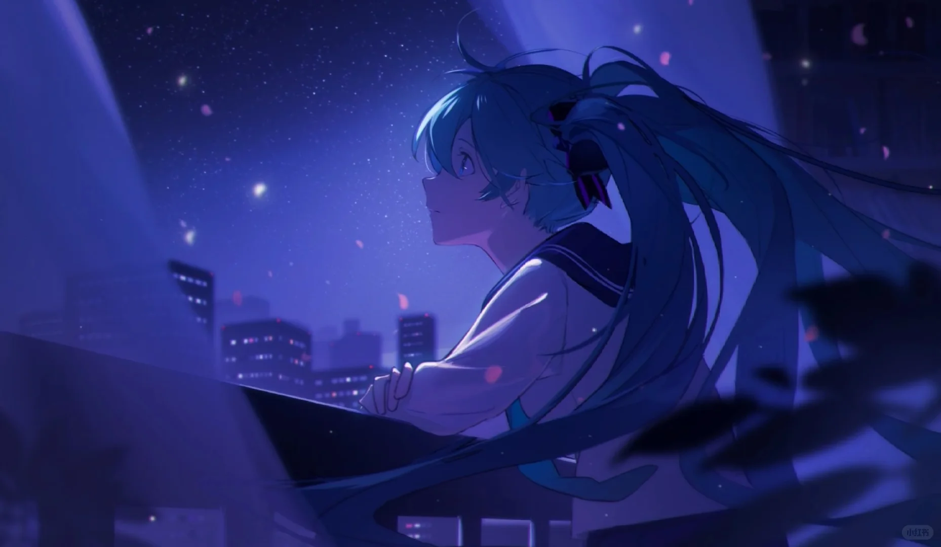 初音未来横屏平板壁纸来啦~