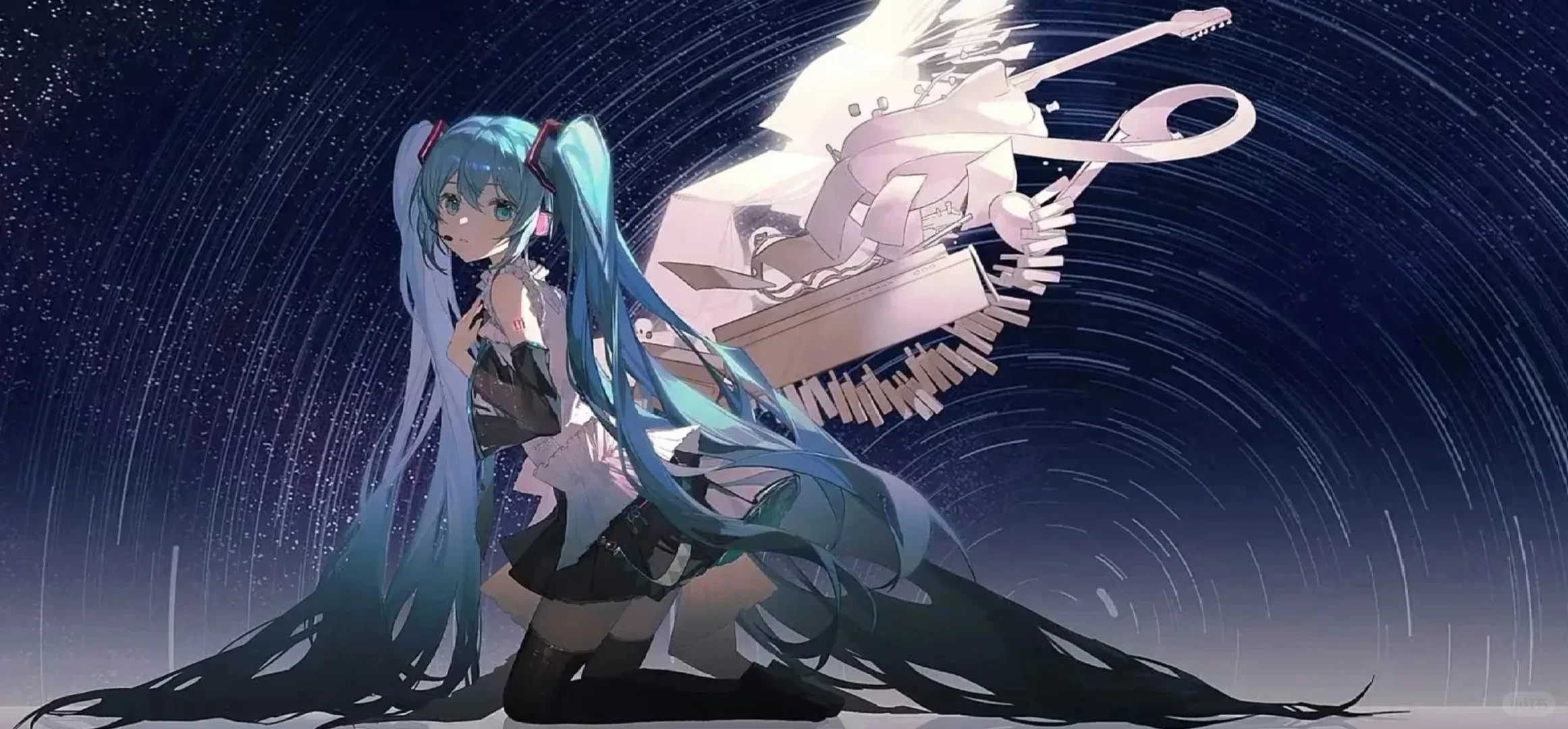 初音未来横屏平板壁纸来啦~