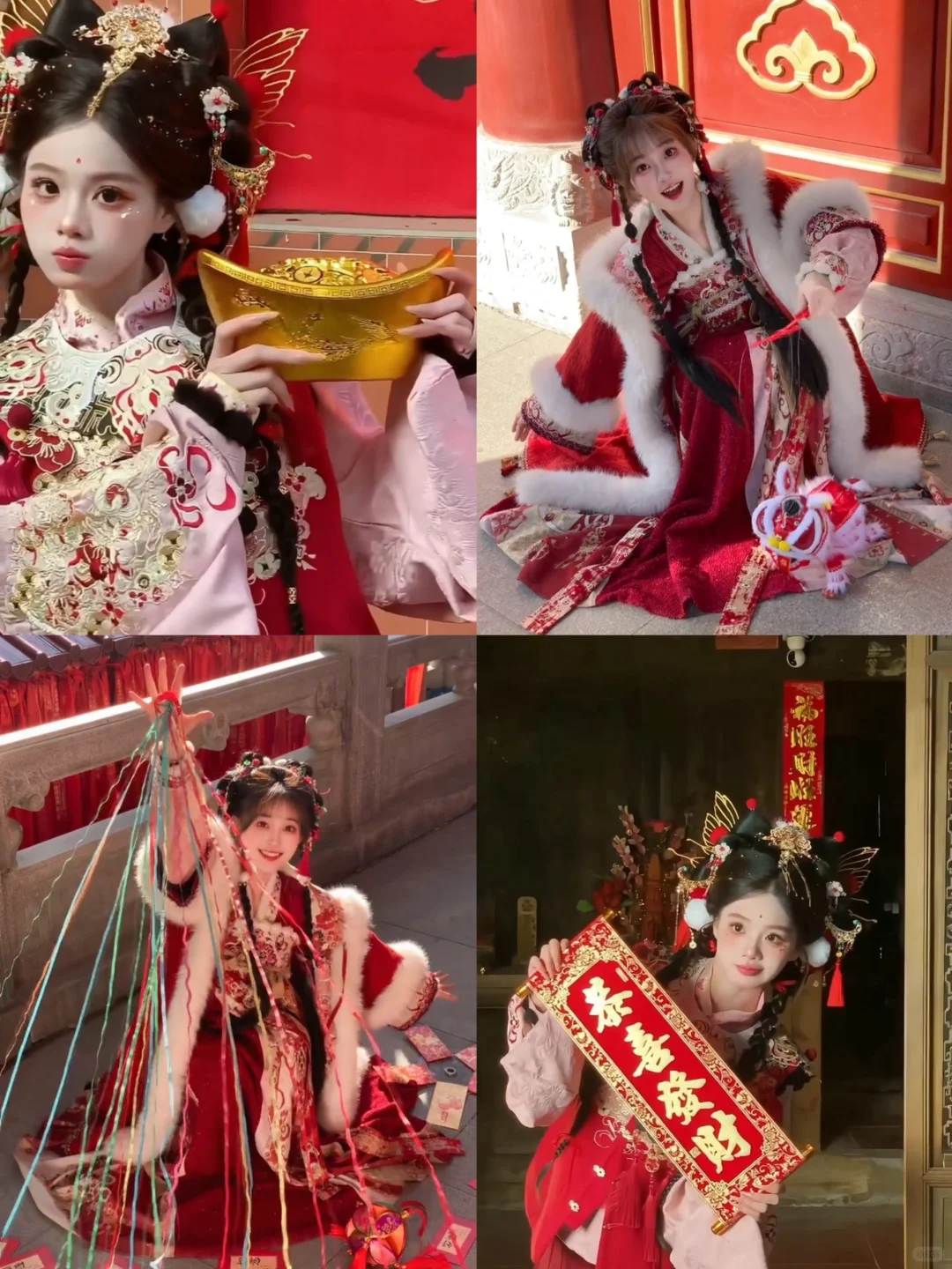 ‼️福州妆造🎊新年红色汉服，美翻啦！||