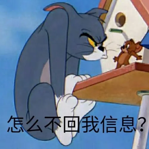 猫和老鼠表情包：怎么不回我信息