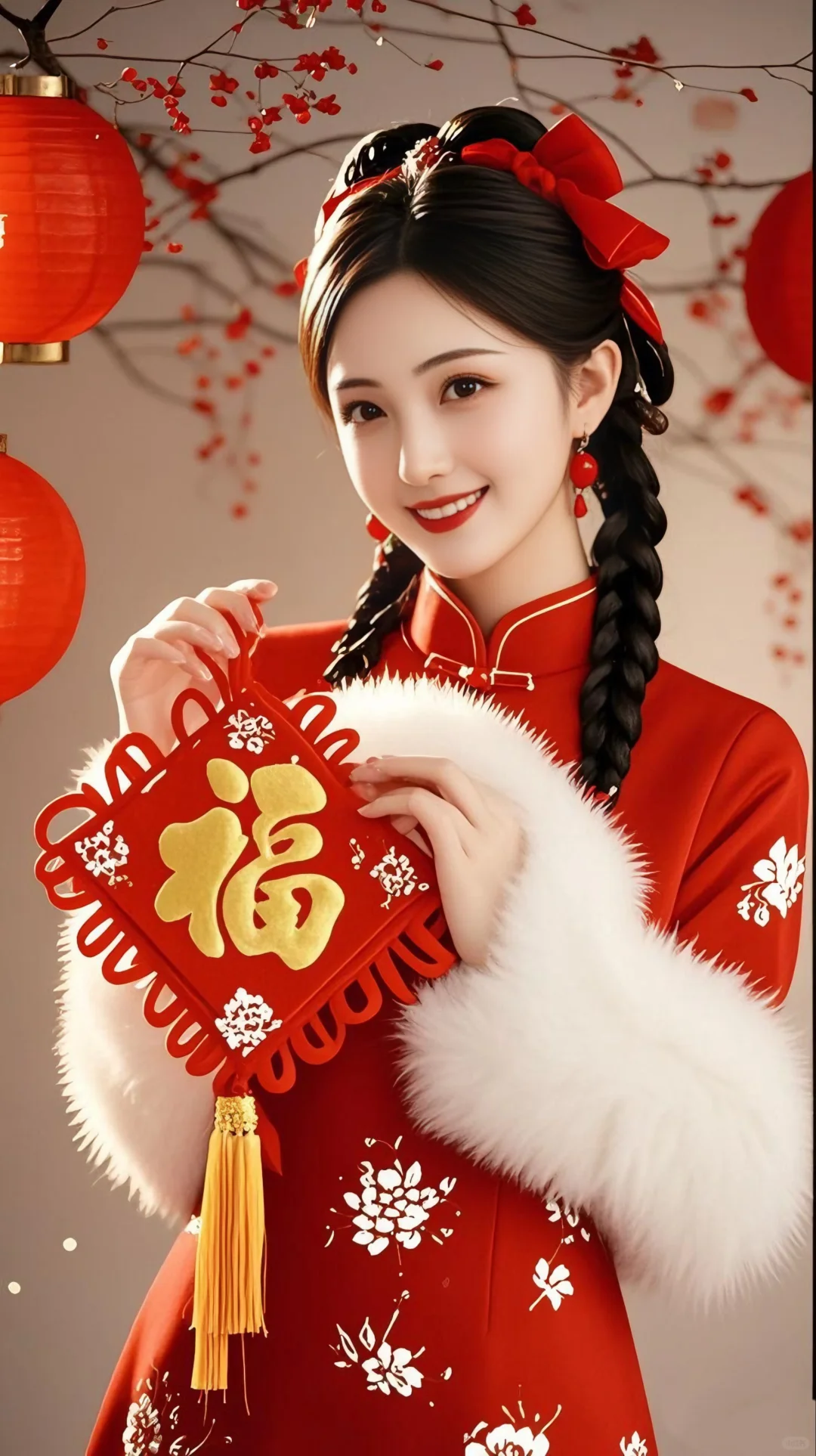 高清新年美女