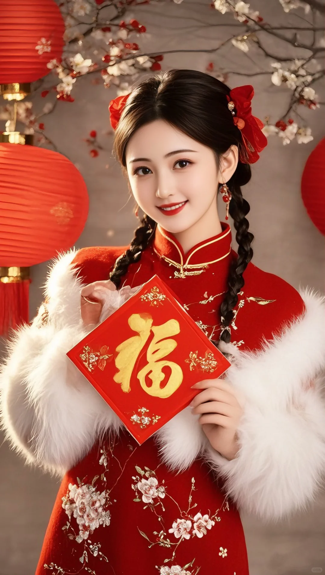 高清新年美女