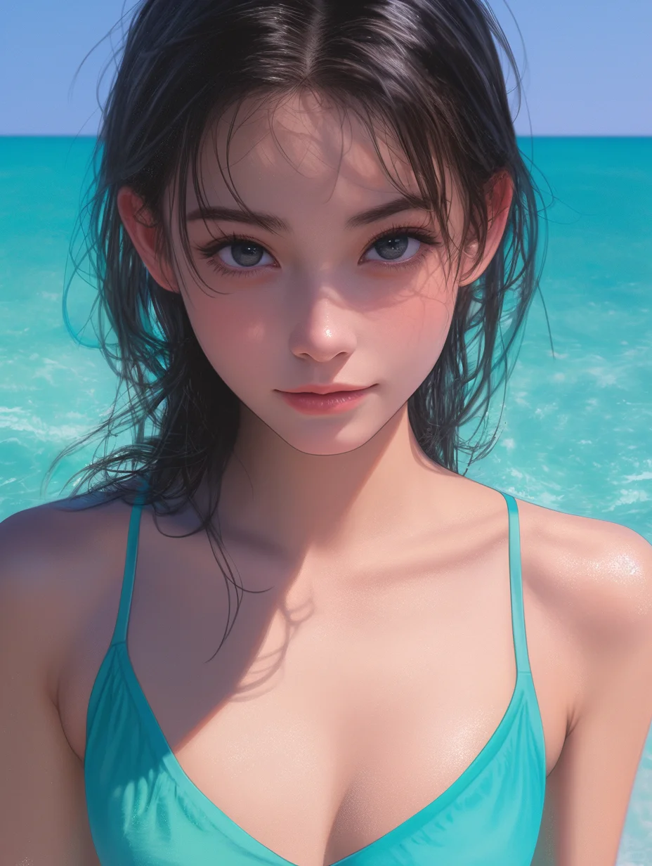 ?｜海边美女