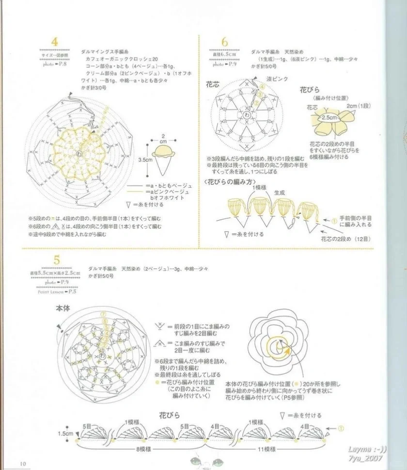 图解｜蕾丝花朵钩针小物图解