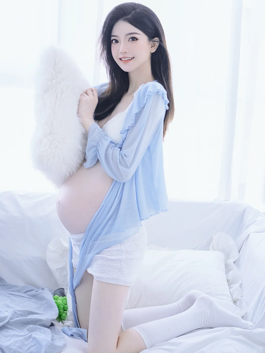 超爱这组孕妇照?是妈妈也是美少女吖?