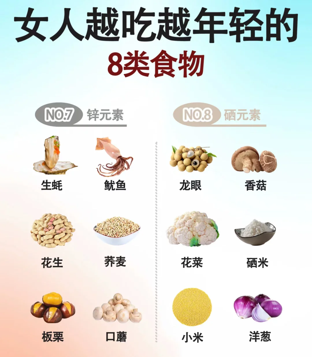 女人越吃越年轻的8类食物