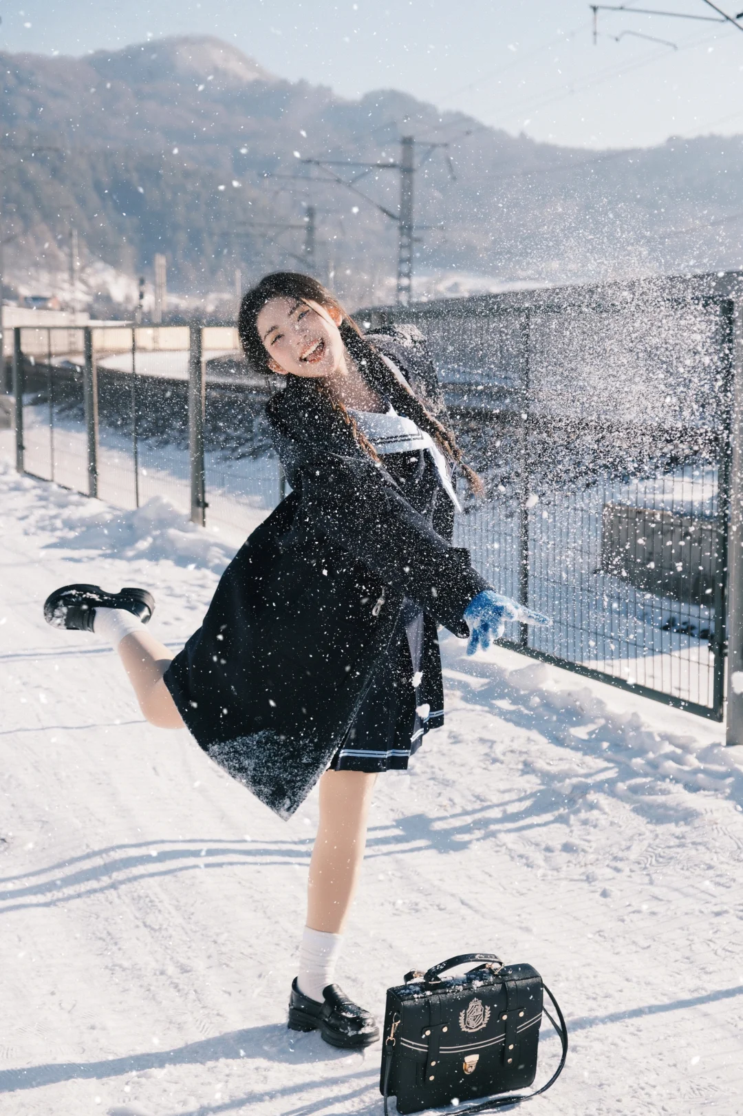 ️横道河子雪景写真｜雪景和jk的适配度好高