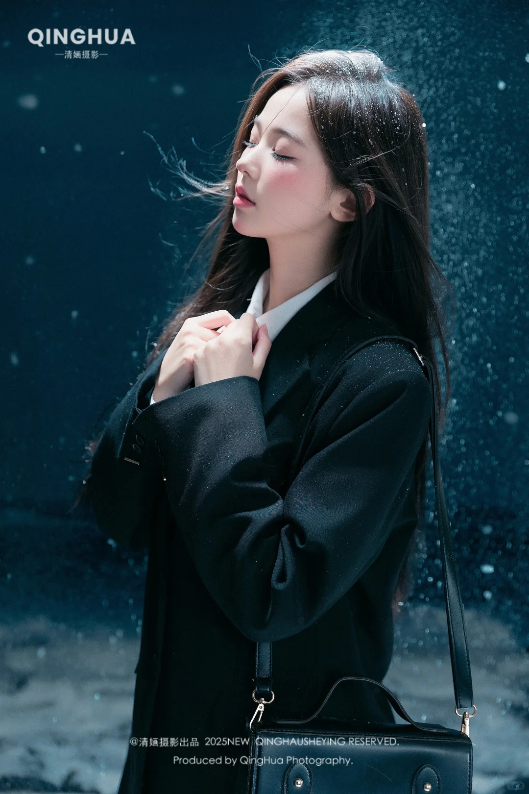 雪景制服写真|氛围感系列