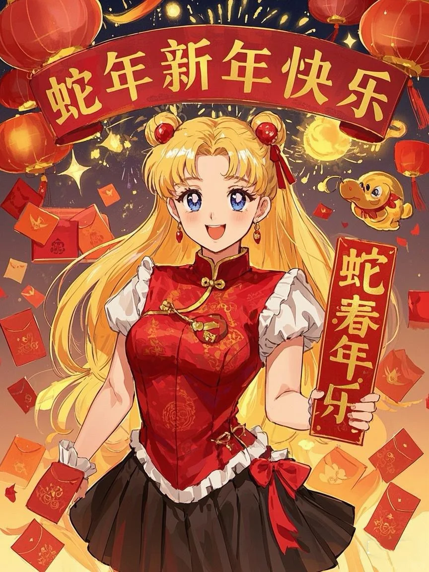 壁纸|2025蛇年新年快乐