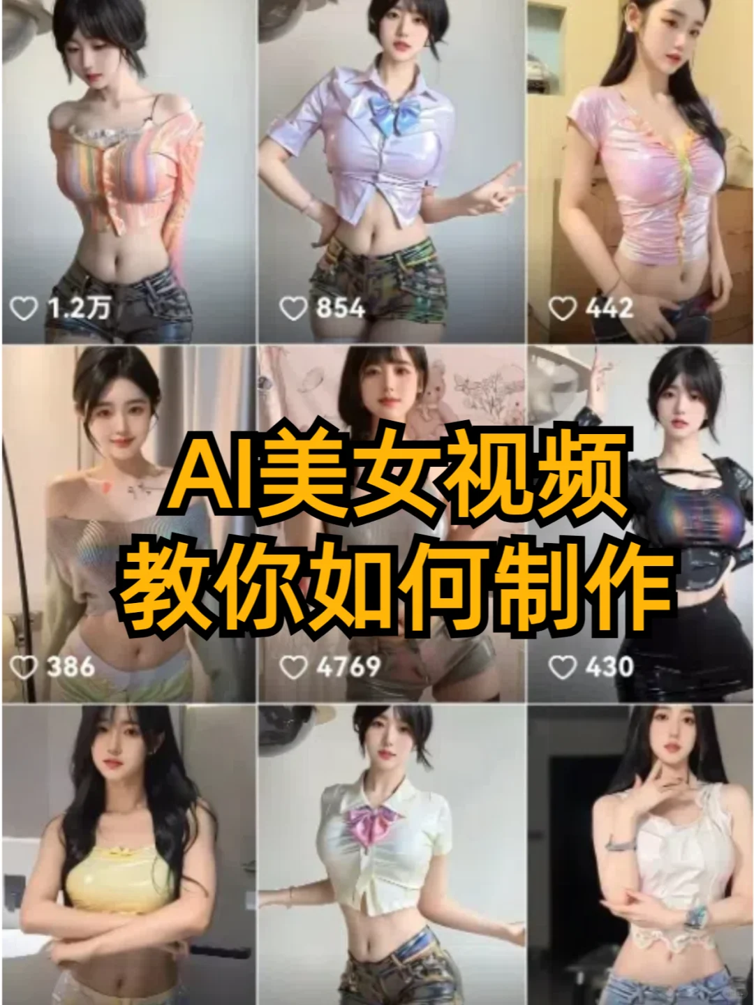 AI美女跳舞视频