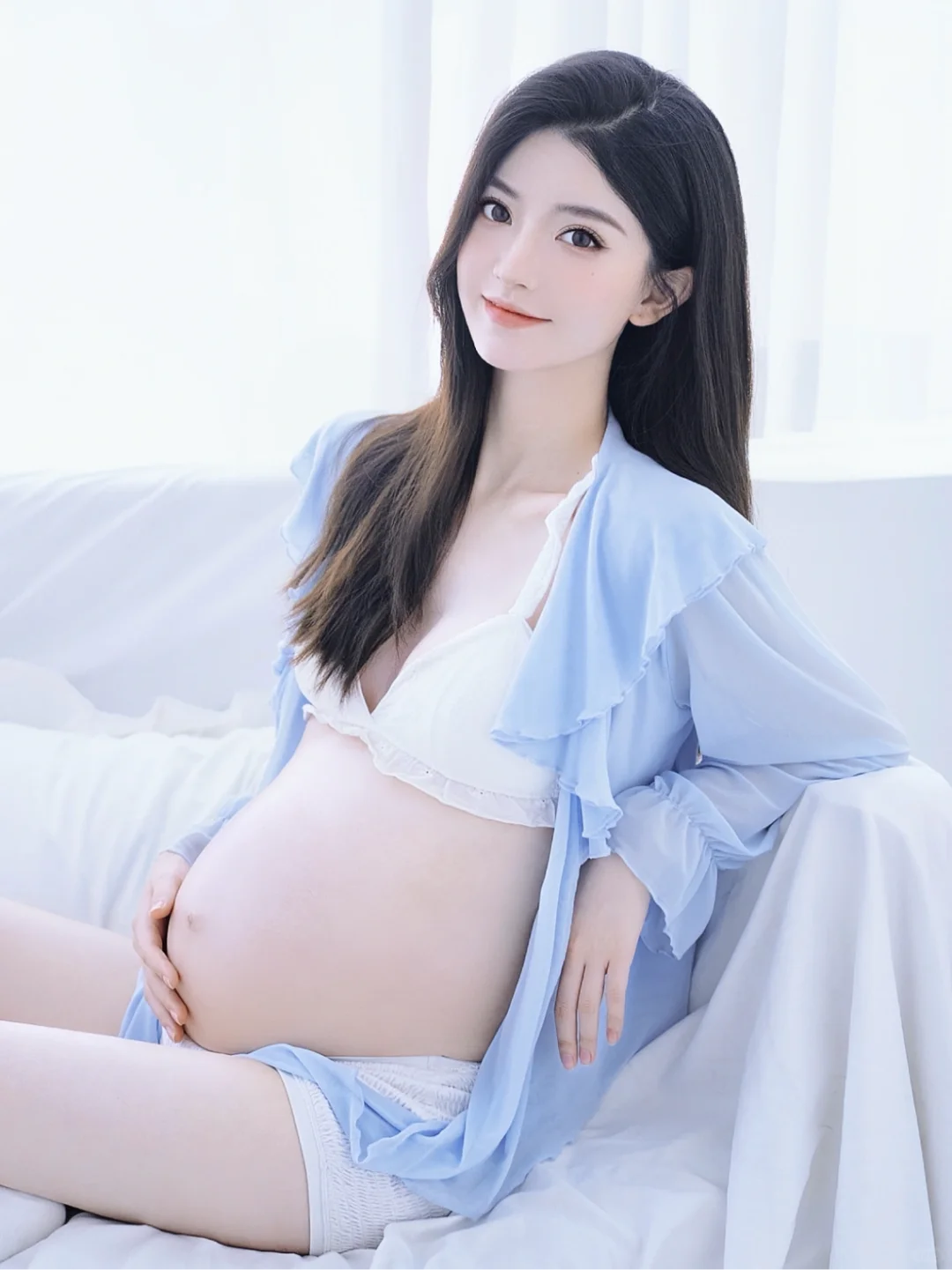 超爱这组孕妇照?是妈妈也是美少女吖?