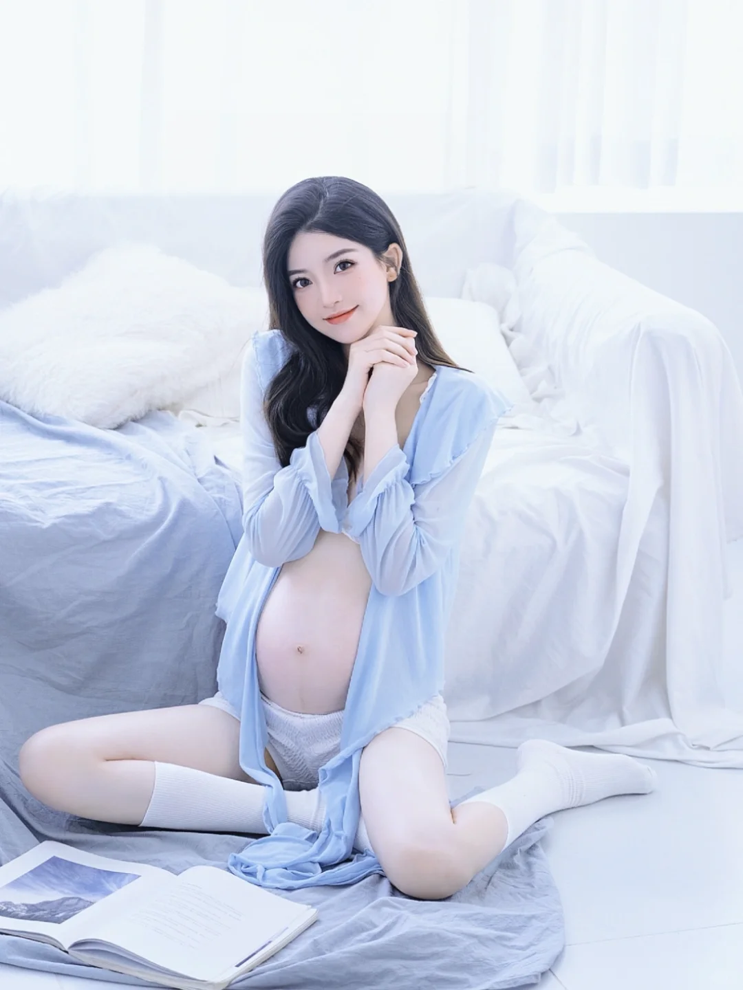 超爱这组孕妇照?是妈妈也是美少女吖?