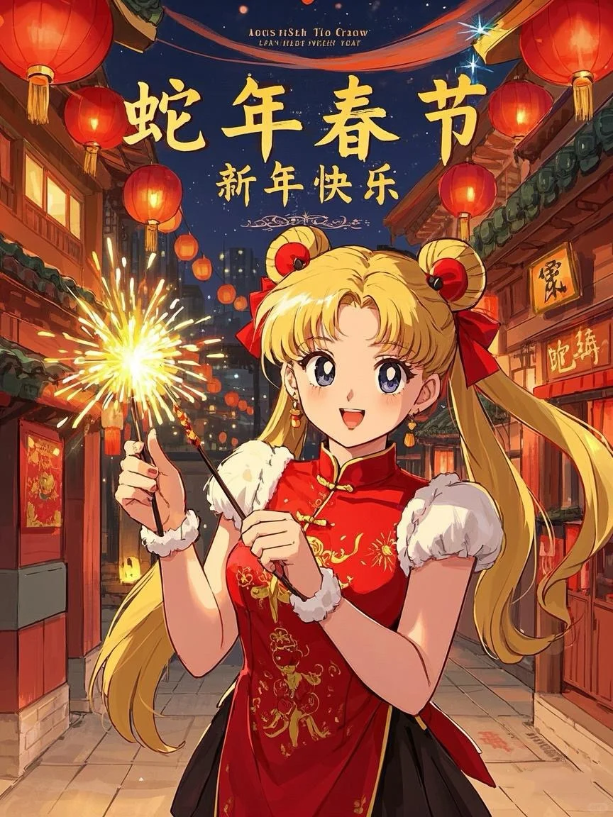 壁纸|2025蛇年新年快乐