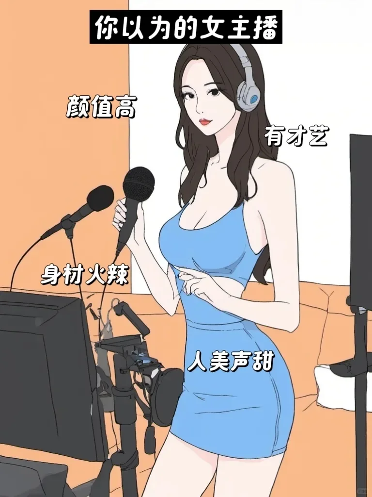 你以为的女主播vs实际上的女主播