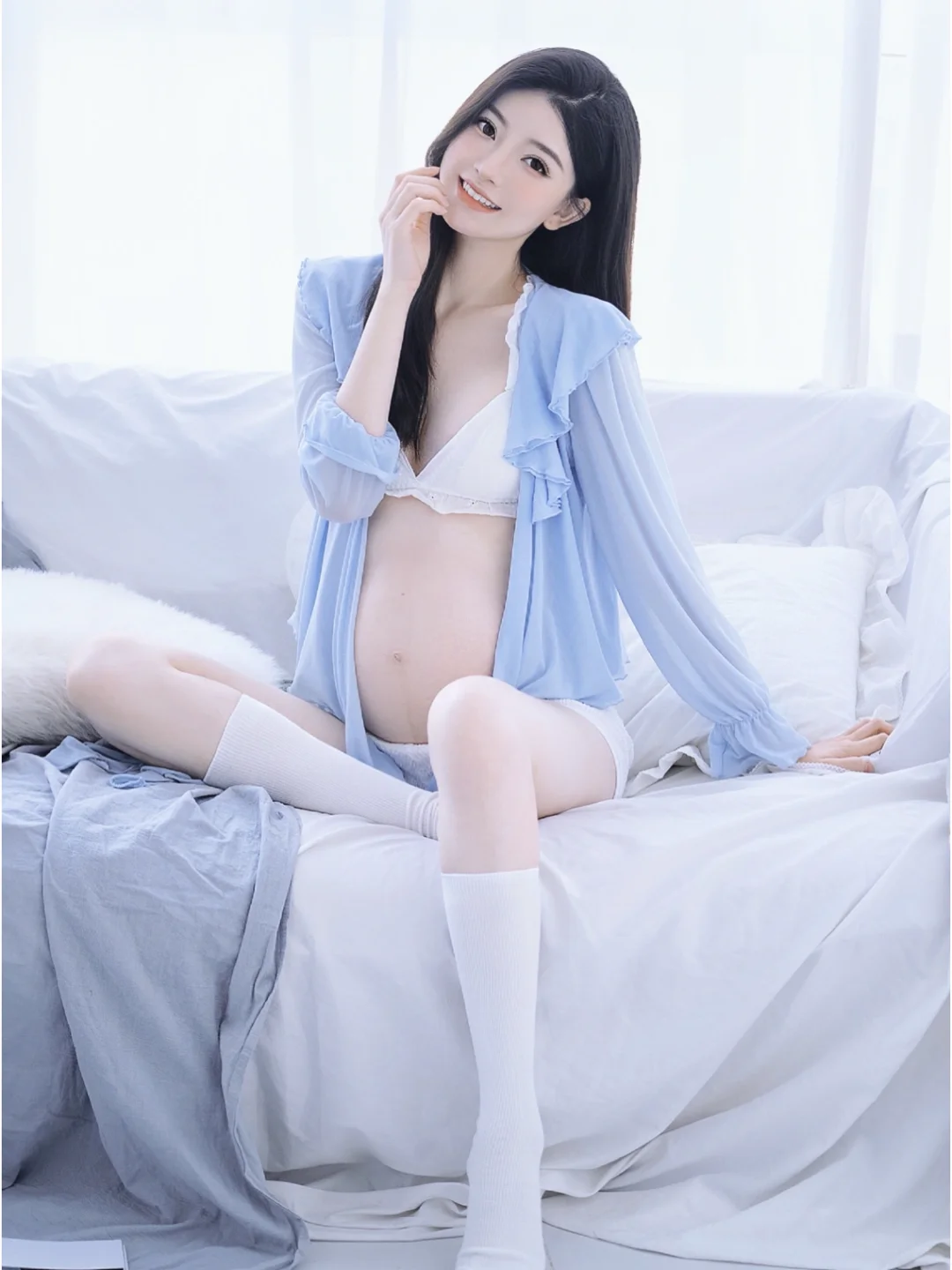 超爱这组孕妇照?是妈妈也是美少女吖?