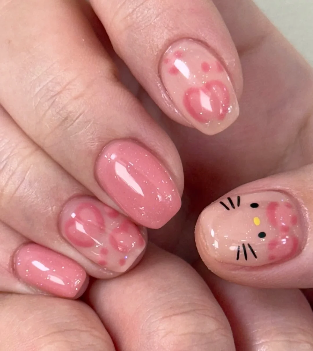 Nail share｜Hello kitty美甲????