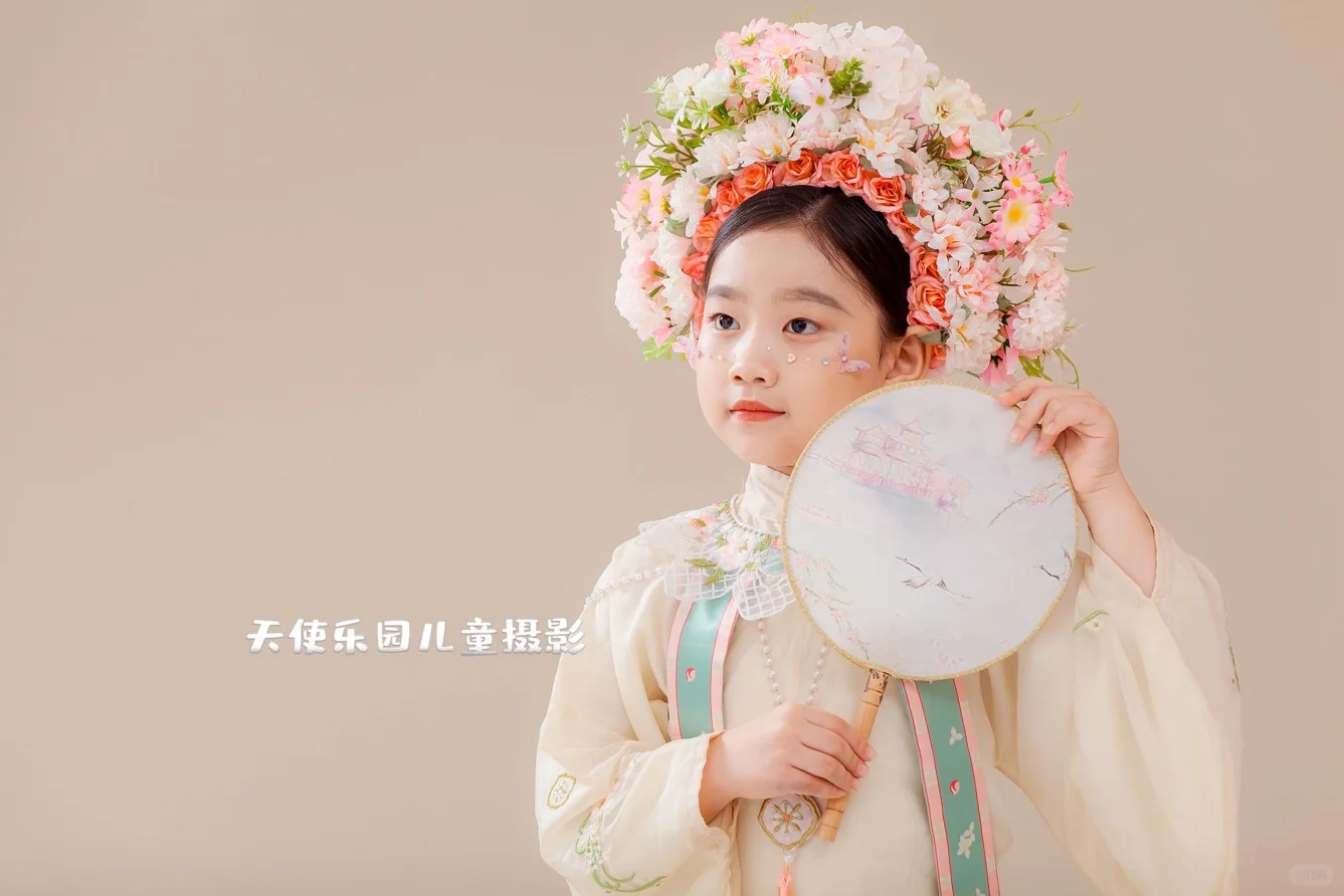 这么美的簪花主题/谁家女儿能拒绝呢/宝宝照