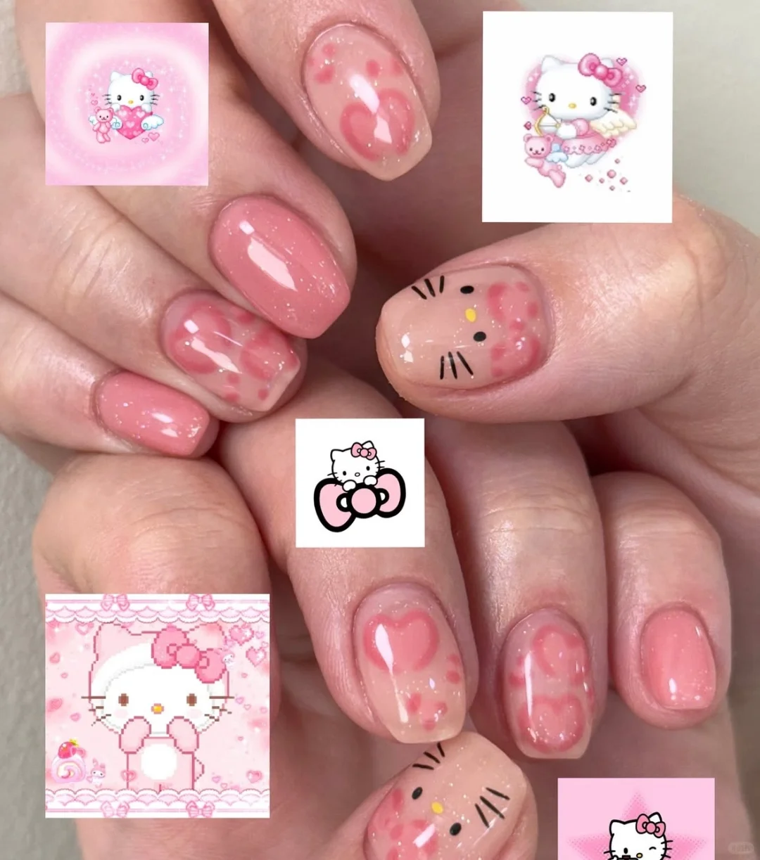 Nail share｜Hello kitty美甲????