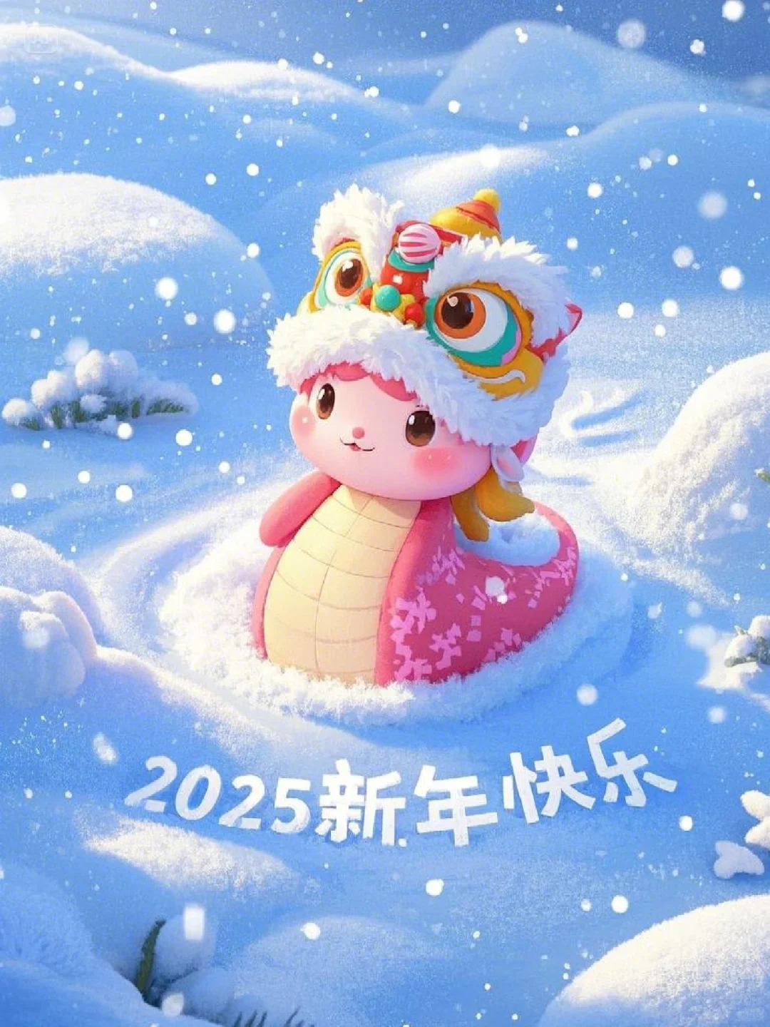 给大家提供几个2025新年专属祝福表情包