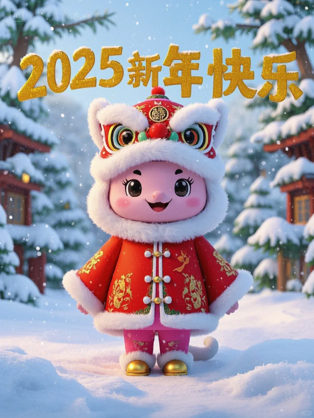 给大家提供几个2025新年专属祝福表情包