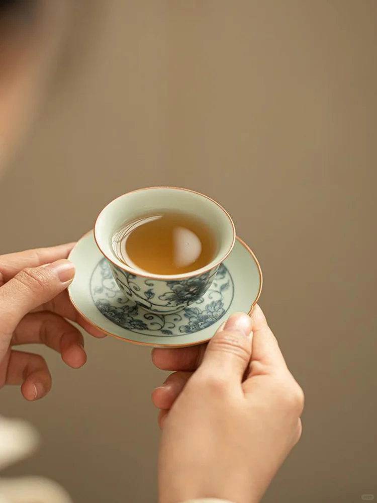 仿古青花牡丹纹高颜值品茗杯单杯 | 39