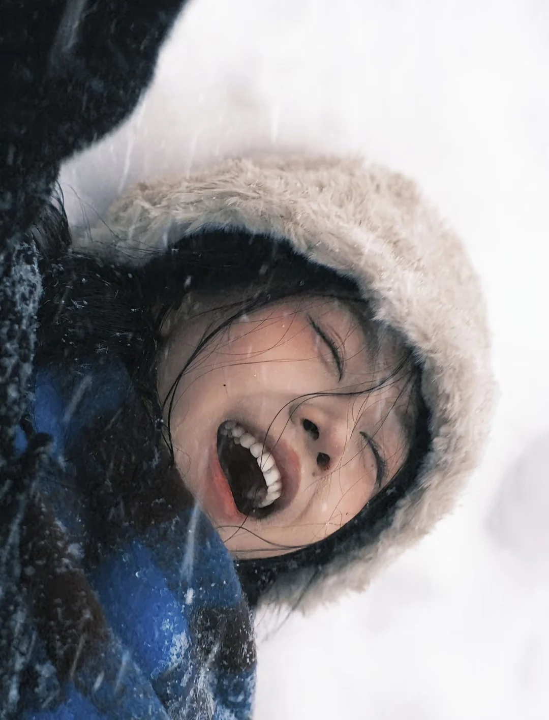 找模特互勉雪景照片