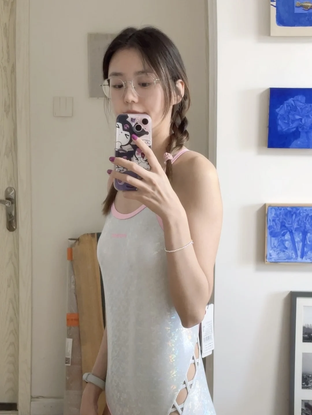 泳衣ootd 今天是一朵“小白花”