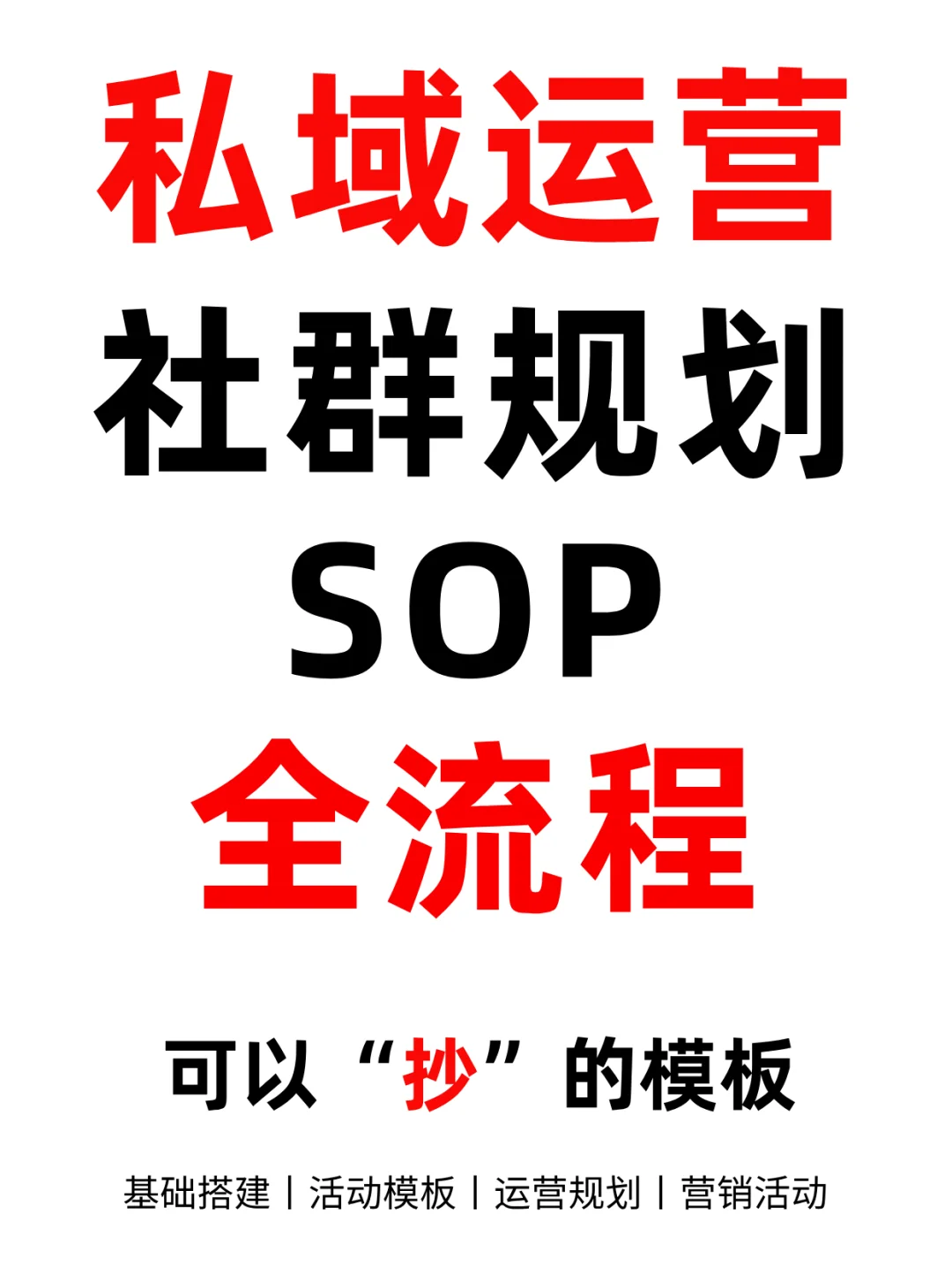 ?震惊500+私域运营SOP❗竟然能如此详细