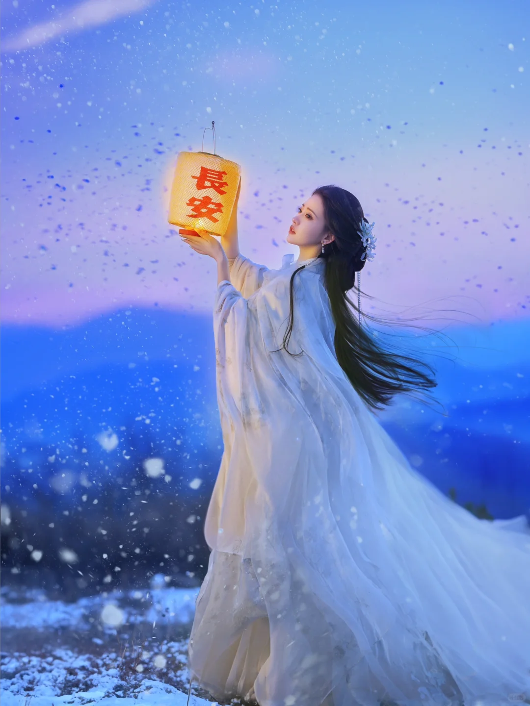 雪景清冷风汉服｜做一回古风女主