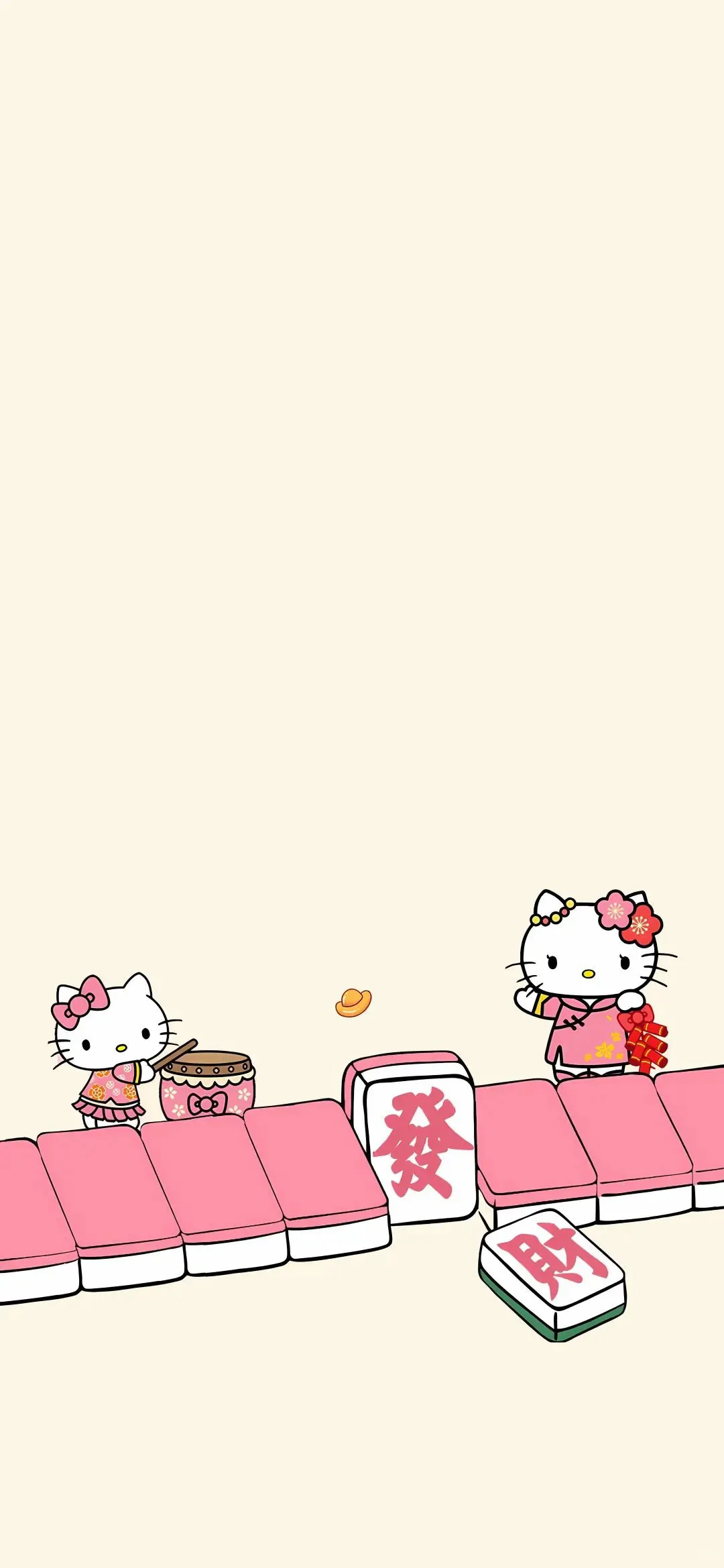 Hello Kitty 发财壁纸套装